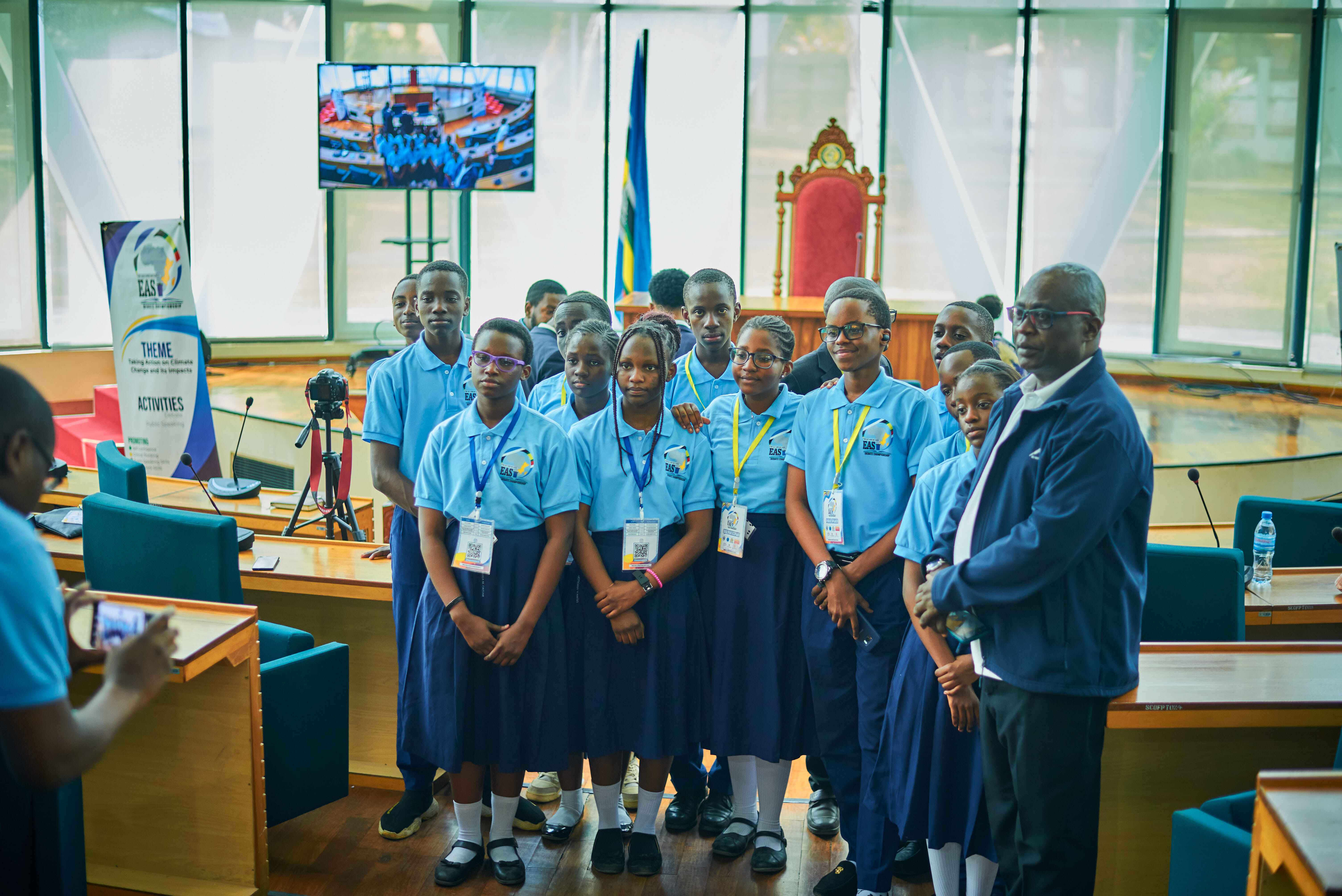 A debate team at East African Community